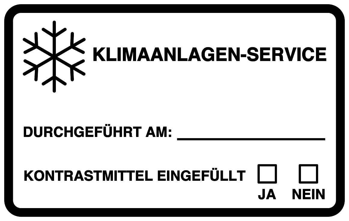 Autoservice Autowartung Aufkleber "Klimaanlagen- Service" 5-10 cm LO-CARSERVICE1800-88