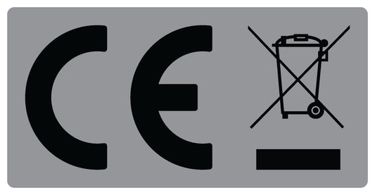 100x Elektrogeräte-Kennzeichen "GS EAC CE" kombiniert LO-CEWEEROHS-PE-3010-SIM