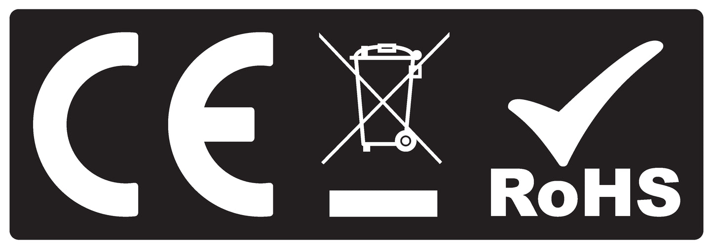 100x Elektrogeräte-Kennzeichen "GS EAC CE" kombiniertLO-CEWEEROHS-PE-3010-88