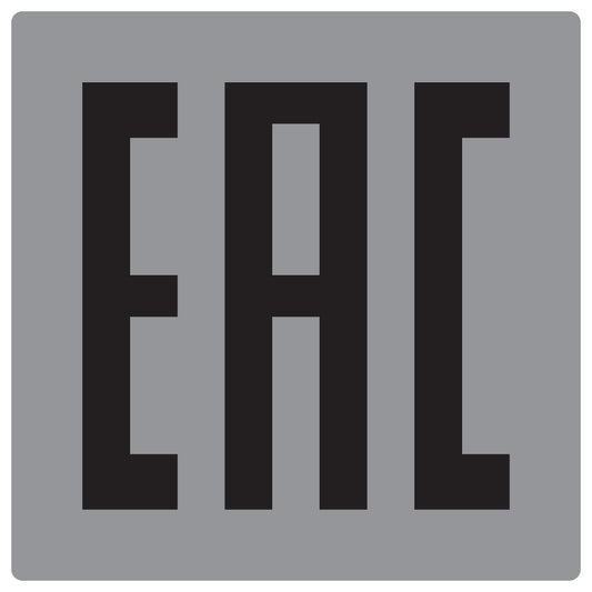 100x Elektrogeräte-Kennzeichen  "EAC" Eurasian Conformity LO-EAC-PE-1010-SIM