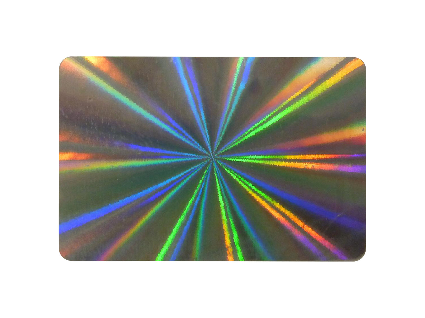 Hologrammetiketten 30x20mm nach Ihren Wünschen bedruckt (Sonnenstrahlenhintergrund)
