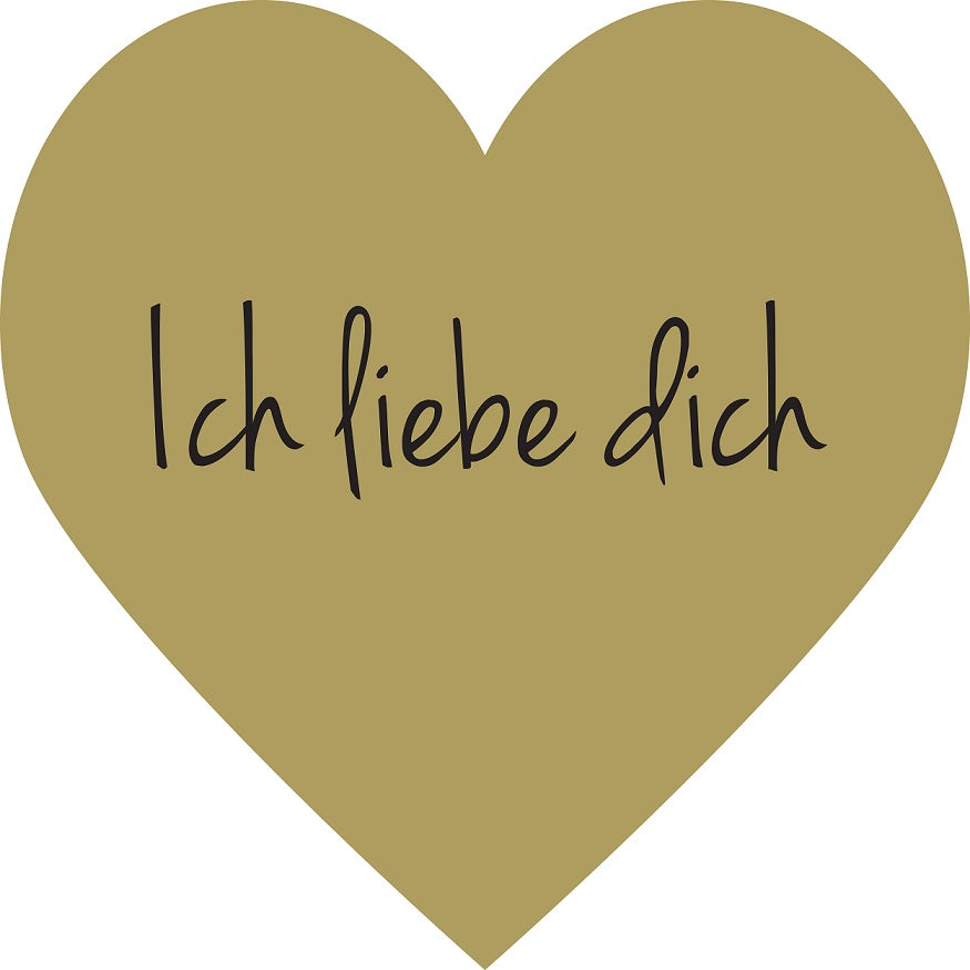 Herzaufkleber 1 - 10cm mit Wunschtext bedruckt Gold- Silber- und rot-farbig outdoorbeständig
