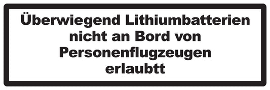 Lithium Aufkleber 3 cm - 20 cm breit  LO-LITHIUM2010