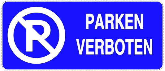Parken verboten Aufkleber "Parken verboten" LO-NPRK-1110-44