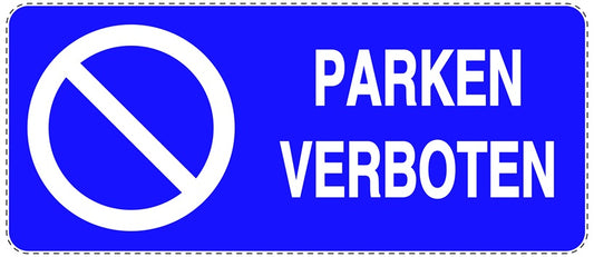 Parken verboten Aufkleber "Parken verboten" LO-NPRK-1120-44