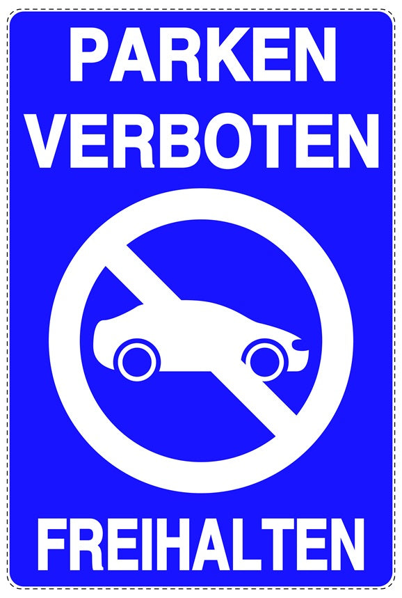 Parken verboten Aufkleber "Parken verboten Freihalten" LO-NPRK-2200-44