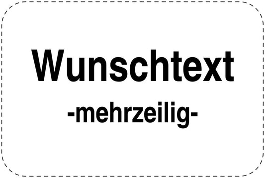 Parkplatzverbotsschilder (Parken verboten) schwarz als Aufkleber LO-PARKEN-10000-V-88-Wunsch