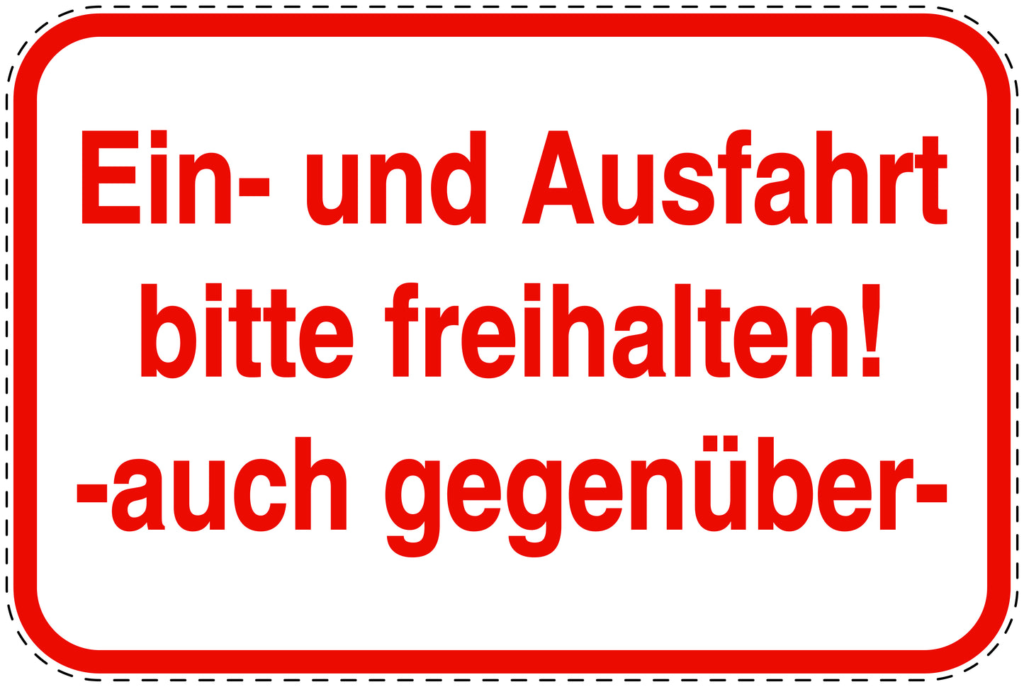 Parkplatzverbotsschilder (Parken verboten) rot als Aufkleber LO-PARKEN-10500-V-14