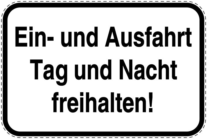 Parkplatzverbotsschilder (Parken verboten) als Aufkleber LO-PARKEN-10600-V-0
