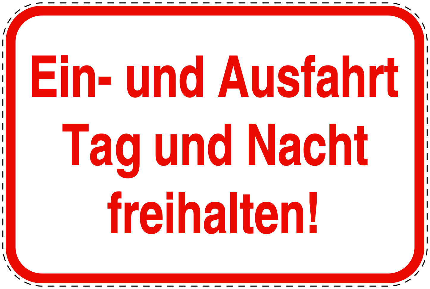 Parkplatzverbotsschilder (Parken verboten) rot als Aufkleber LO-PARKEN-10600-V-14