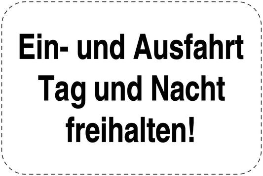 Parkplatzverbotsschilder (Parken verboten) schwarz als Aufkleber LO-PARKEN-10600-V-88