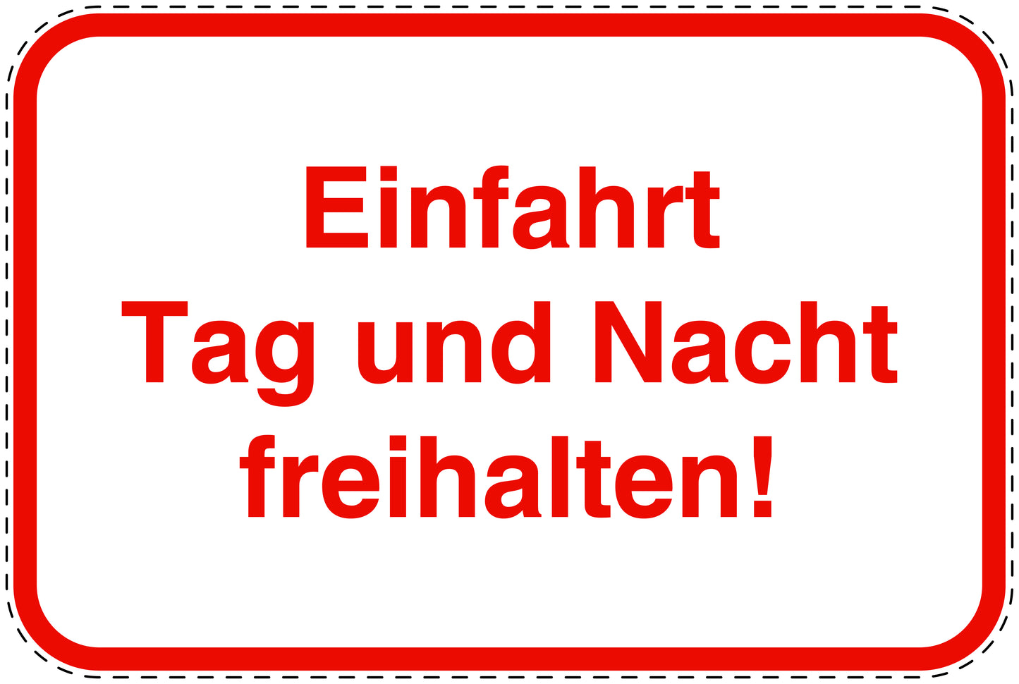 Parkplatzverbotsschilder (Parken verboten) rot als Aufkleber LO-PARKEN-10800-V-14