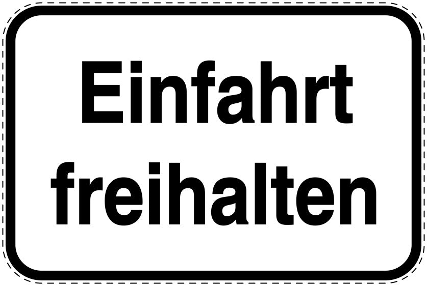Parkplatzverbotsschilder (Parken verboten) als Aufkleber LO-PARKEN-10900-V-0