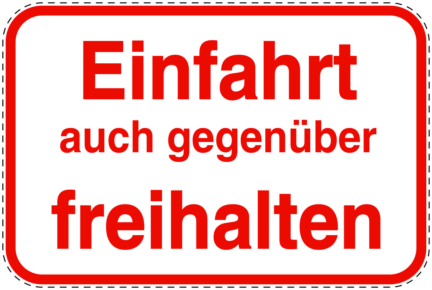 Parkplatzverbotsschilder (Parken verboten) rot als Aufkleber LO-PARKEN-11000-V-14
