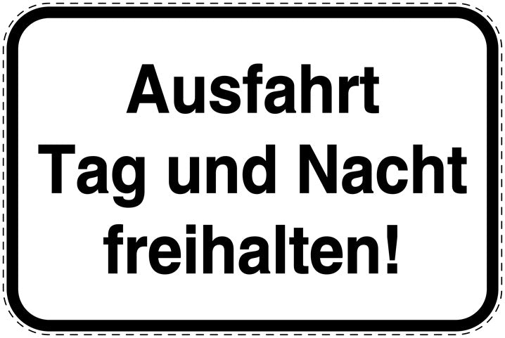 Parkplatzverbotsschilder (Parken verboten) als Aufkleber LO-PARKEN-11100-V-0