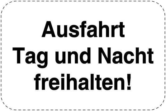 Parkplatzverbotsschilder (Parken verboten) schwarz als Aufkleber LO-PARKEN-11100-V-88