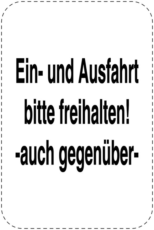 Parkplatzverbotsschilder (Parken verboten) schwarz als Aufkleber LO-PARKEN-20500-H-88