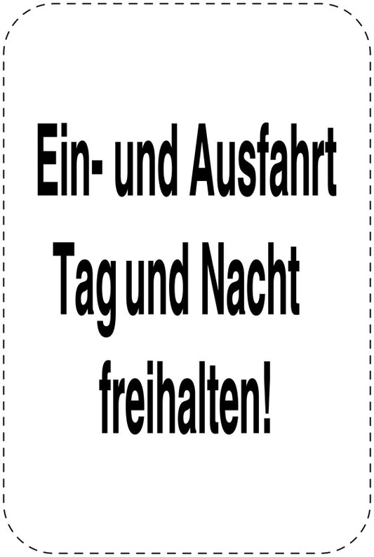 Parkplatzverbotsschilder (Parken verboten) schwarz als Aufkleber LO-PARKEN-20600-H-88