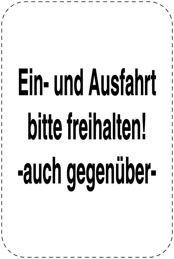 Parkplatzverbotsschilder (Parken verboten) schwarz als Aufkleber LO-PARKEN-20700-H-88