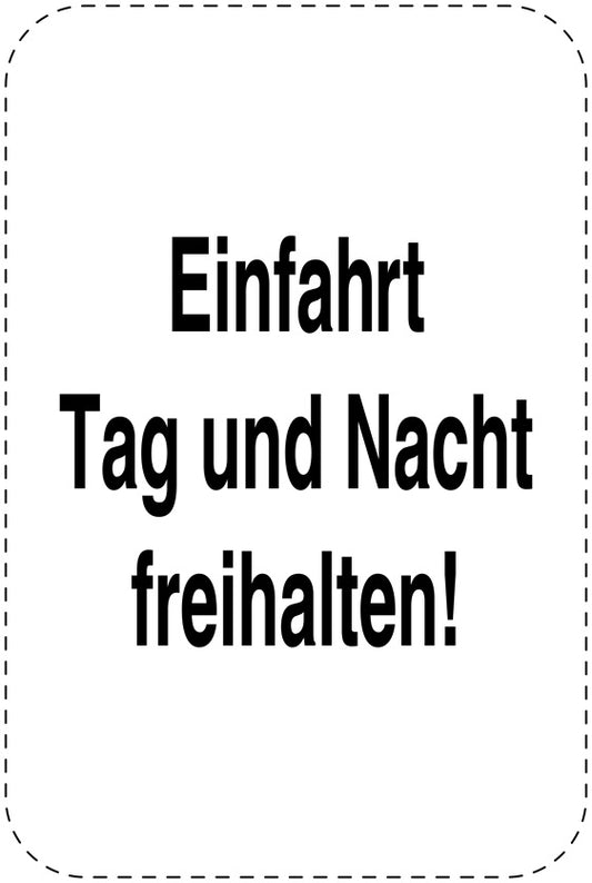 Parkplatzverbotsschilder (Parken verboten) schwarz als Aufkleber LO-PARKEN-20800-H-88