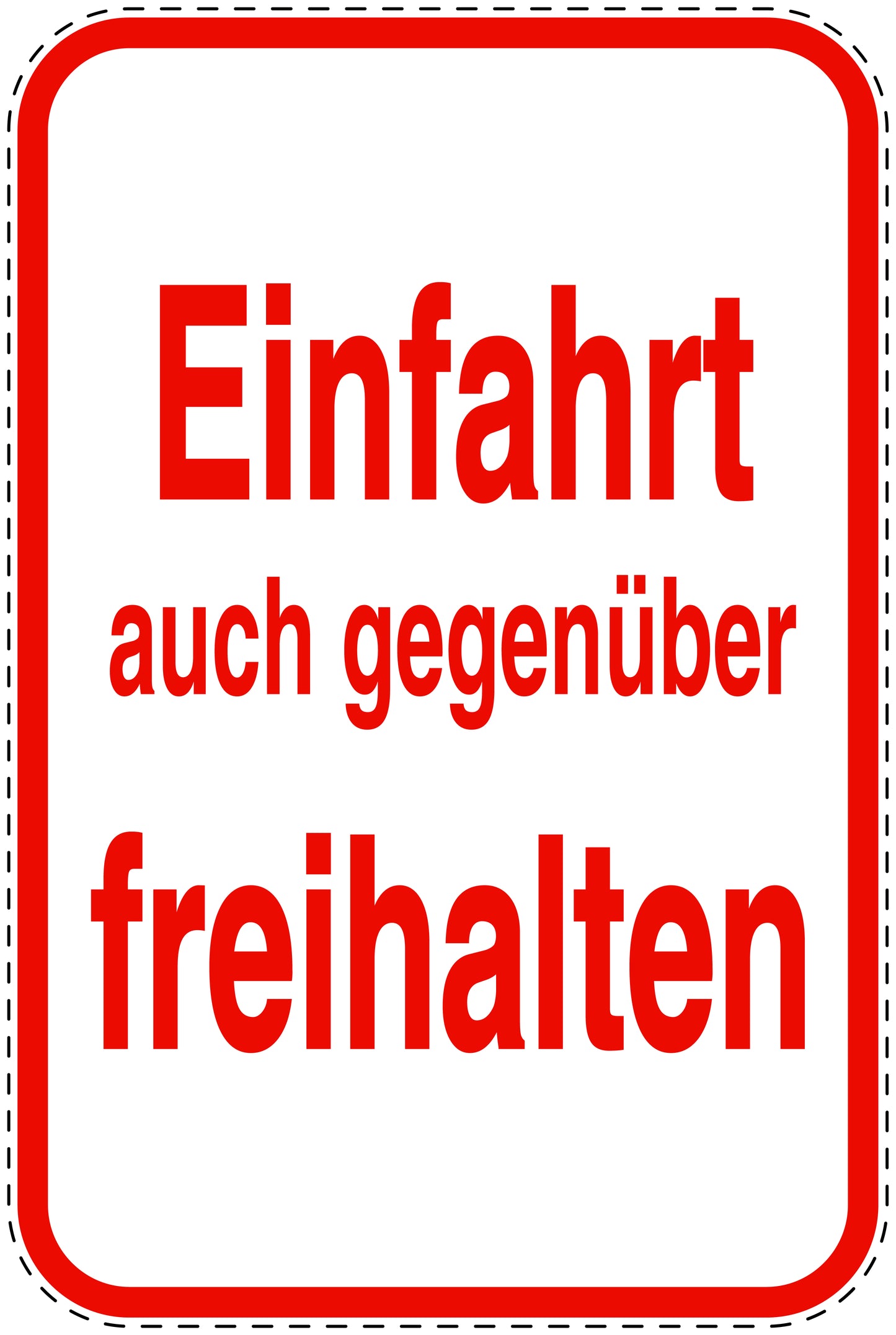 Parkplatzverbotsschilder (Parken verboten) rot als Aufkleber LO-PARKEN-21000-H-14