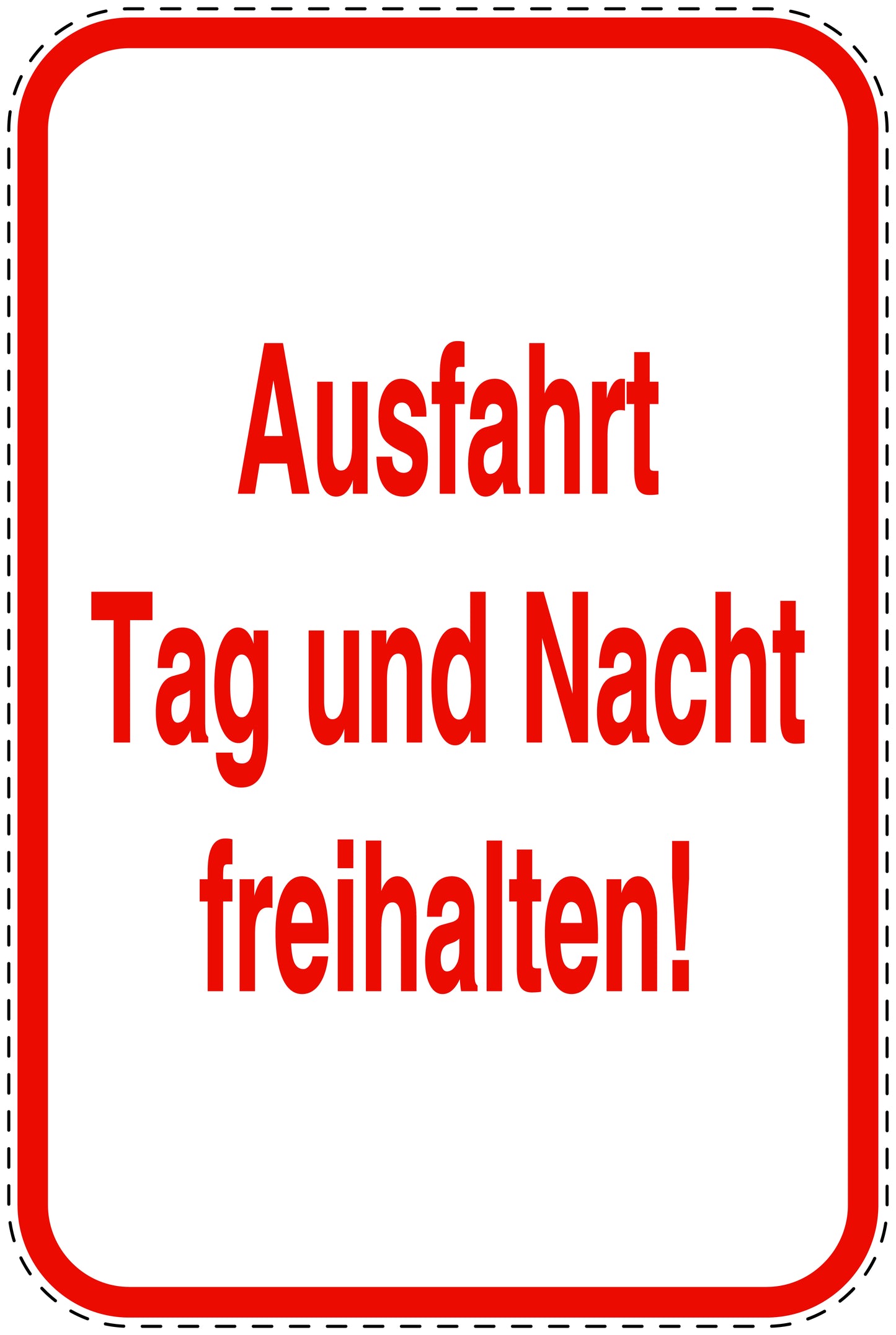 Parkplatzverbotsschilder (Parken verboten) rot als Aufkleber LO-PARKEN-21100-H-14