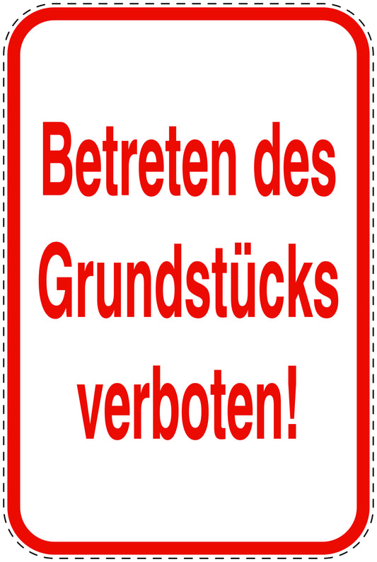 Parkplatzverbotsschilder (Parken verboten) rot als Aufkleber LO-PARKEN-21200-H-14