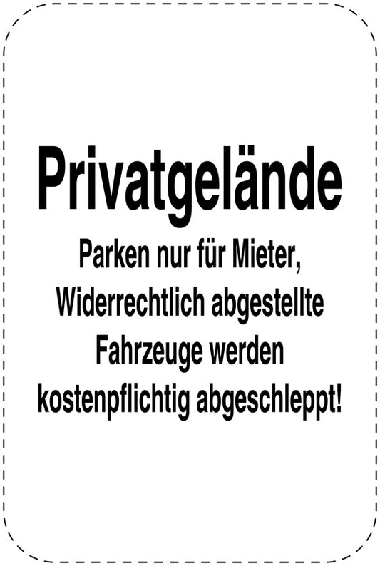 Parkplatzverbotsschilder (Parken verboten) schwarz als Aufkleber LO-PARKEN-21800-H-88