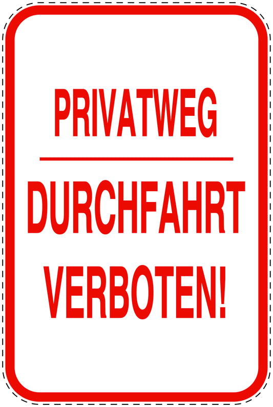 Parkplatzverbotsschilder (Parken verboten) rot als Aufkleber LO-PARKEN-22300-H-14