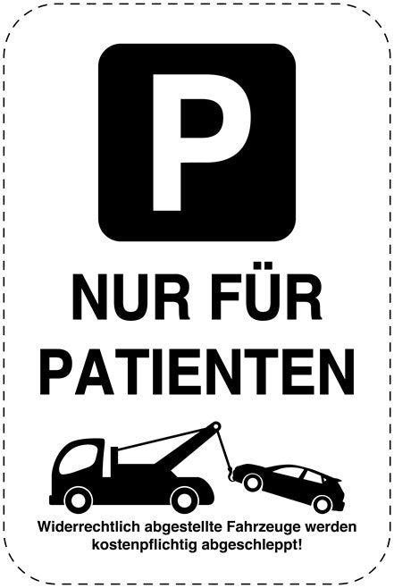 Parkplatzverbotsschilder (Parken verboten) schwarz als Aufkleber LO-PARKEN-23600-H-88