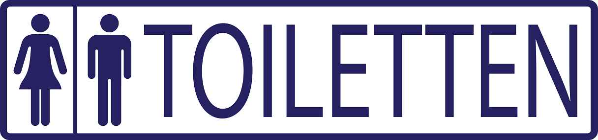 Gebäude Aufkleber Piktogramme "Toiletten" 5-30 cm LO-PIKTO1310-44
