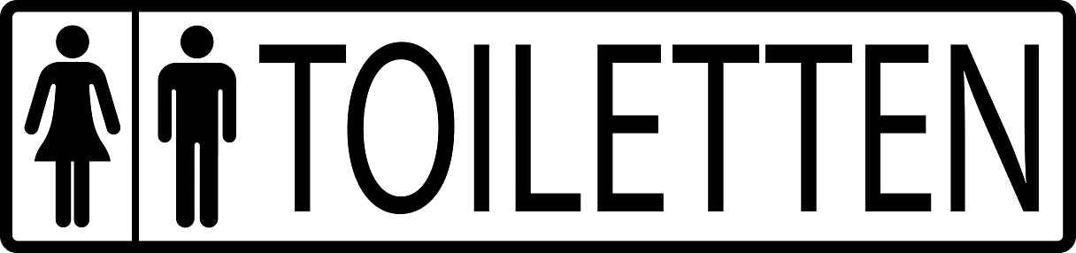 Gebäude Aufkleber Piktogramme "Toiletten" 5-30 cm LO-PIKTO1310-88