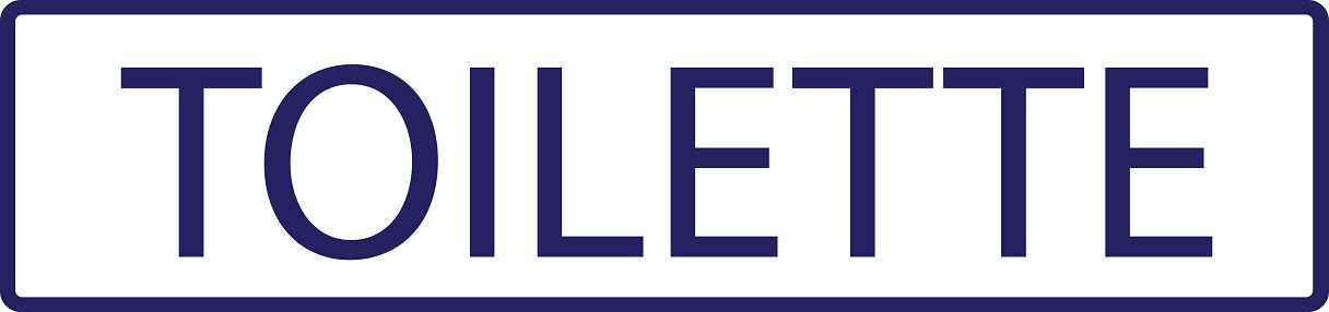 Gebäude Aufkleber Piktogramme "Toilette" 5-30 cm LO-PIKTO1320-44