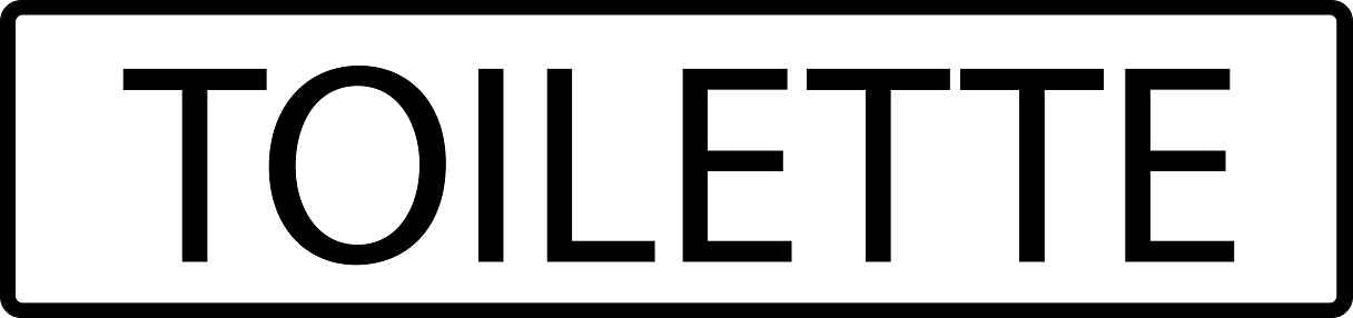 Gebäude Aufkleber Piktogramme "Toilette" 5-30 cm LO-PIKTO1320-88