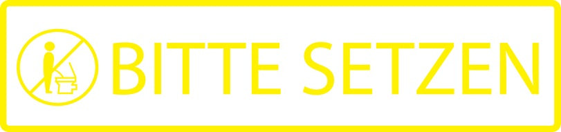 Gebäude Aufkleber Piktogramme "Bitte setzen" 5-30 cm LO-PIKTO1340-3