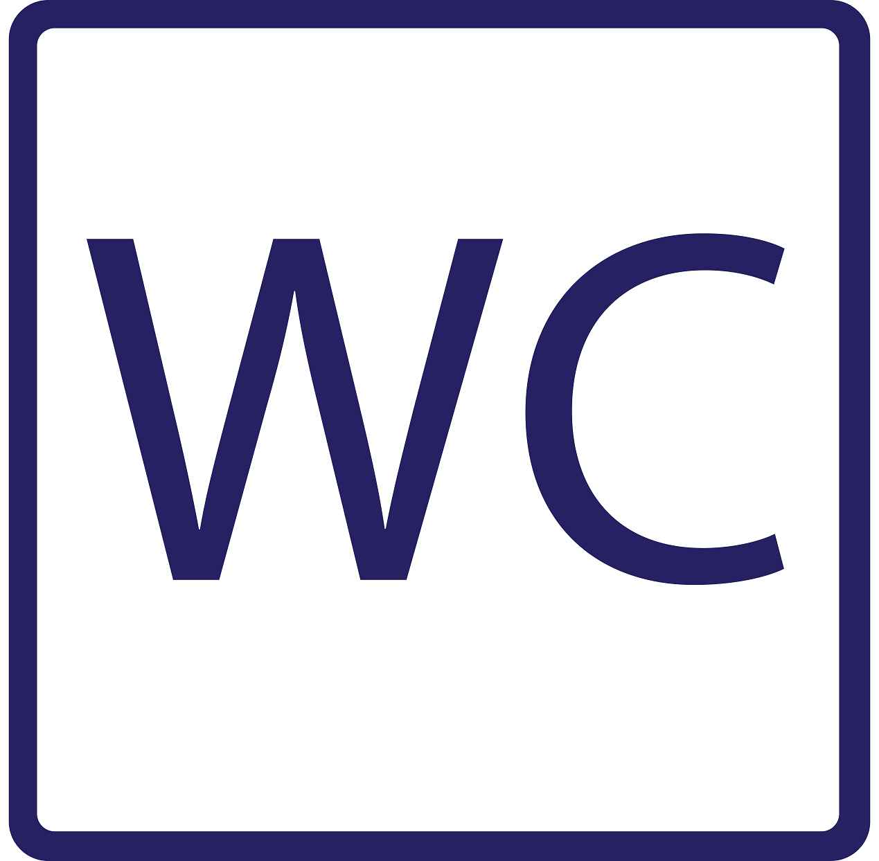 Gebäude Aufkleber Piktogramme "WC" 5-30 cm LO-PIKTO1420-44