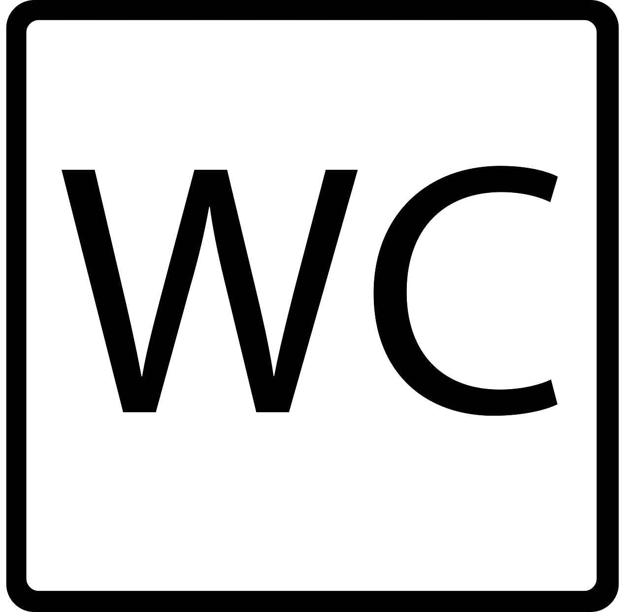 Gebäude Aufkleber Piktogramme "Rollstuhl - Toiletten" 5-30 cm LO-PIKTO1420-88