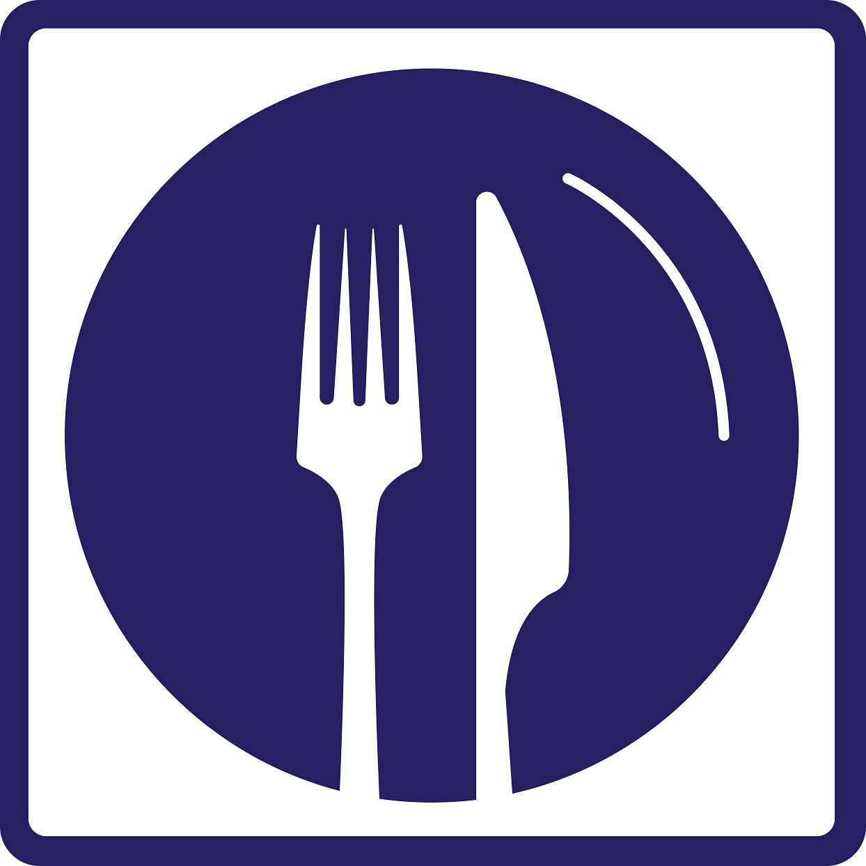 Gebäude Aufkleber Piktogramme "Restaurant" 5-30 cm LO-PIKTO2800-44