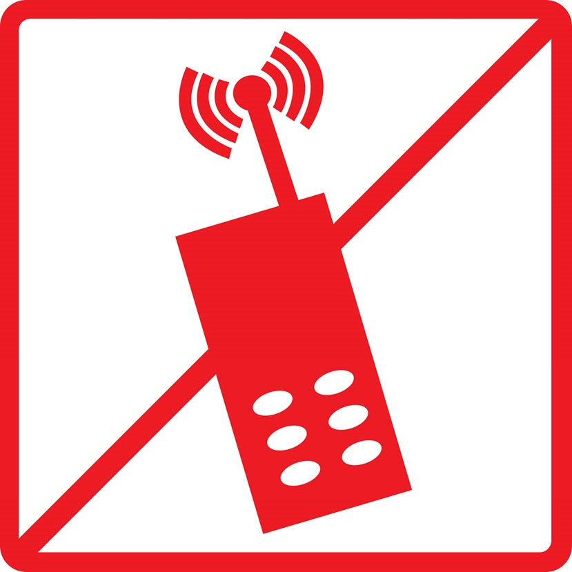 Gebäude Aufkleber Piktogramme "Verbot - Handy" 5-30 cm LO-PIKTO3300-14