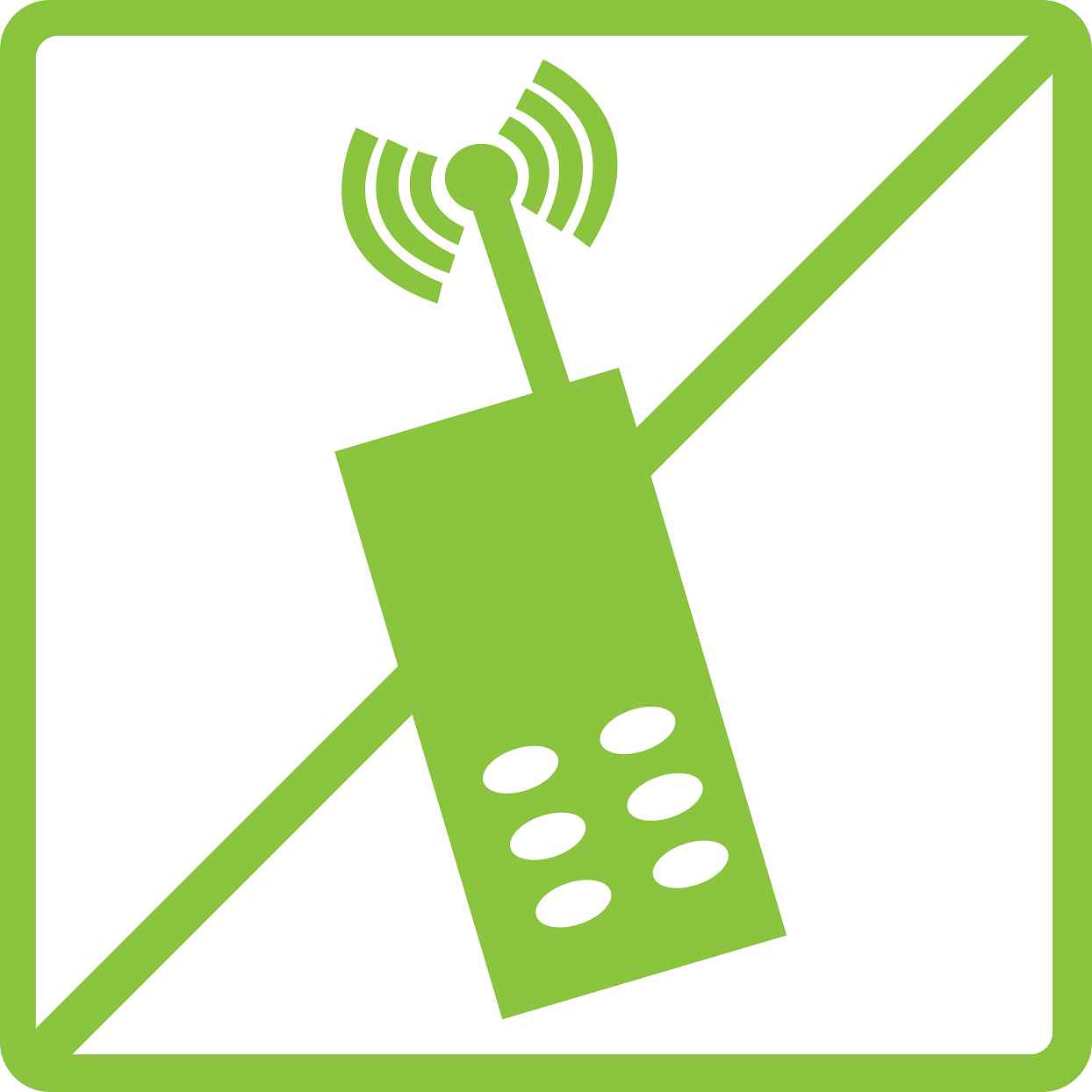 Gebäude Aufkleber Piktogramme "Kein Handy" 5-30 cm LO-PIKTO3300-67