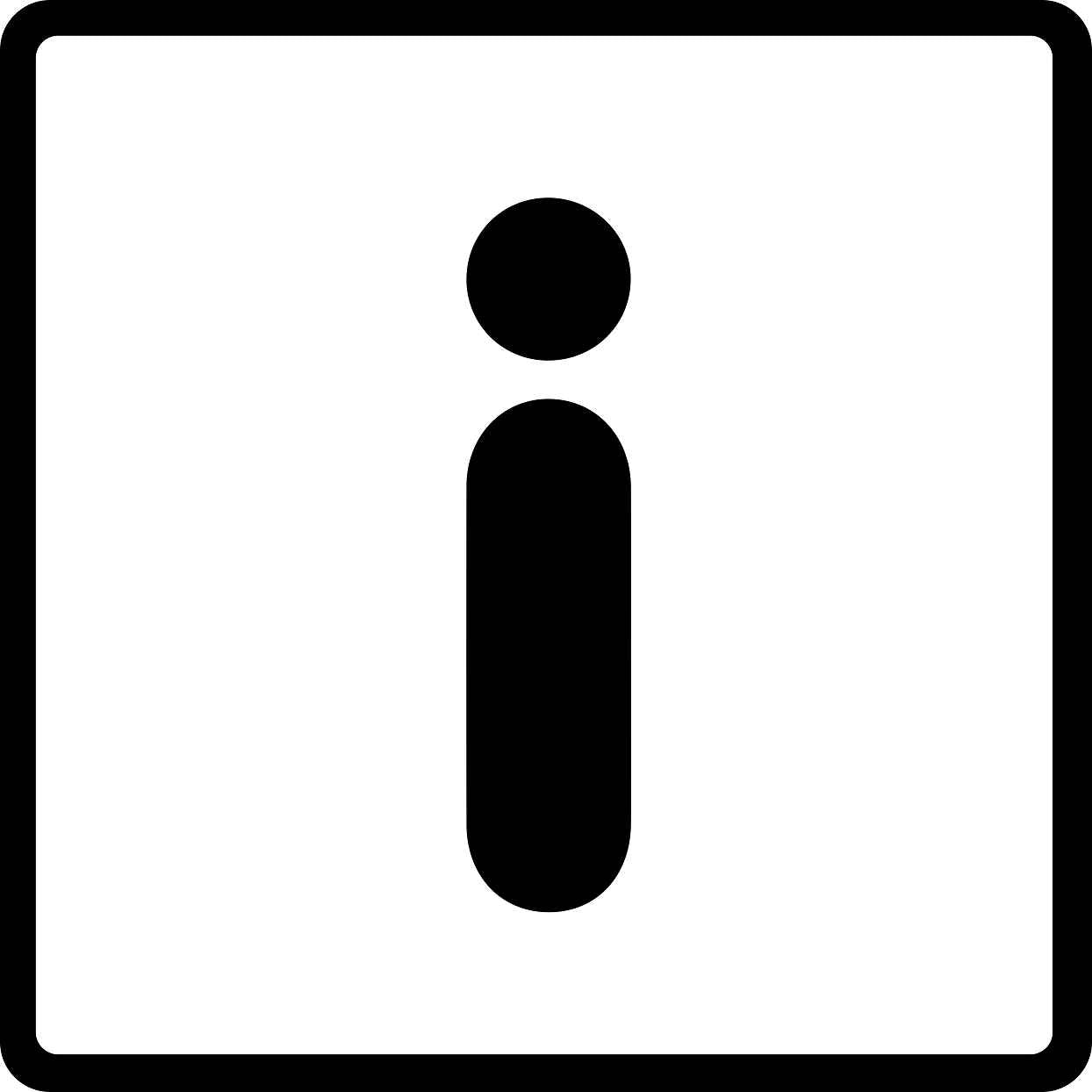 Gebäude Aufkleber Piktogramme "Information" 5-30 cm LO-PIKTO4000-88