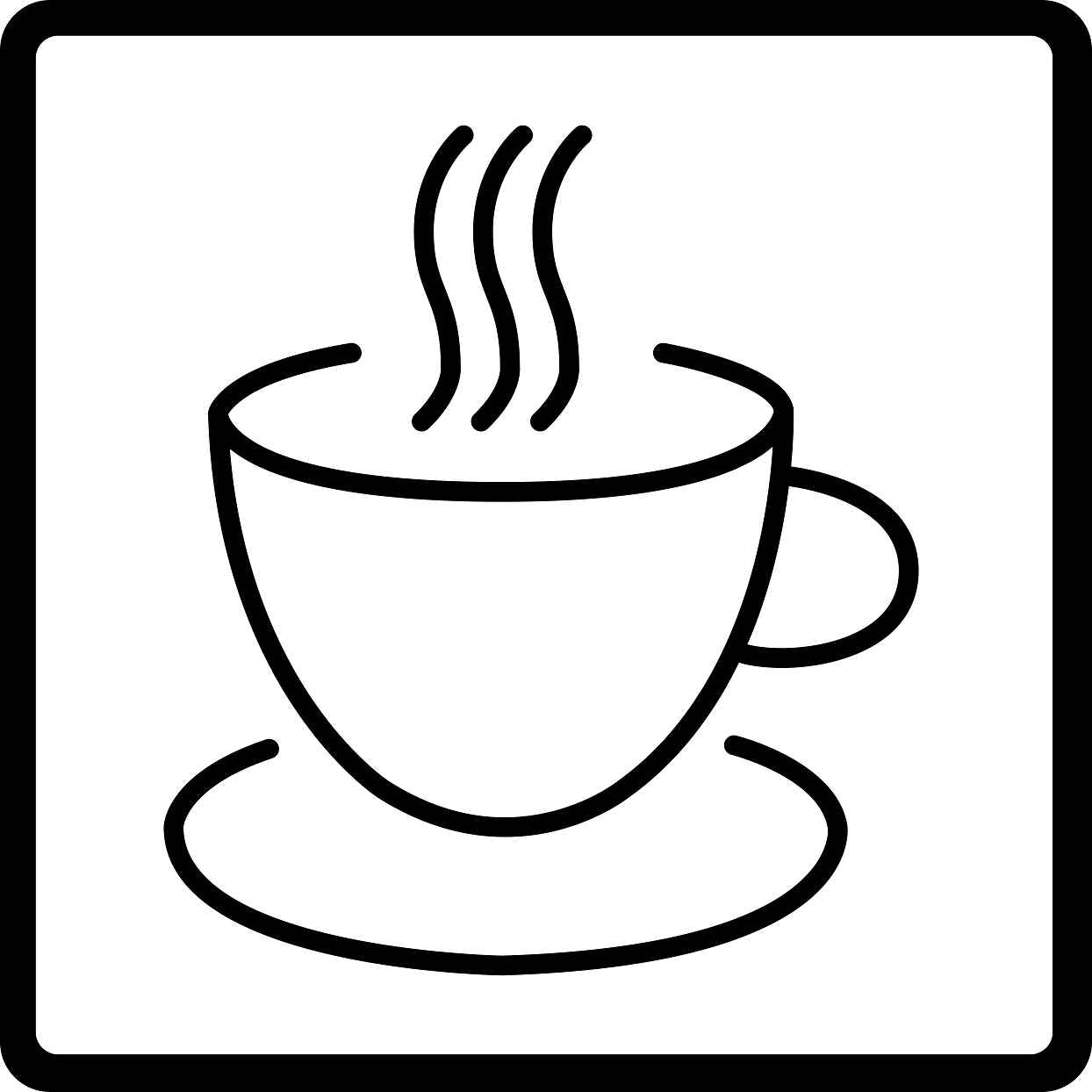 Gebäude Aufkleber Piktogramme "Cafe" 5-30 cm LO-PIKTO4200-88