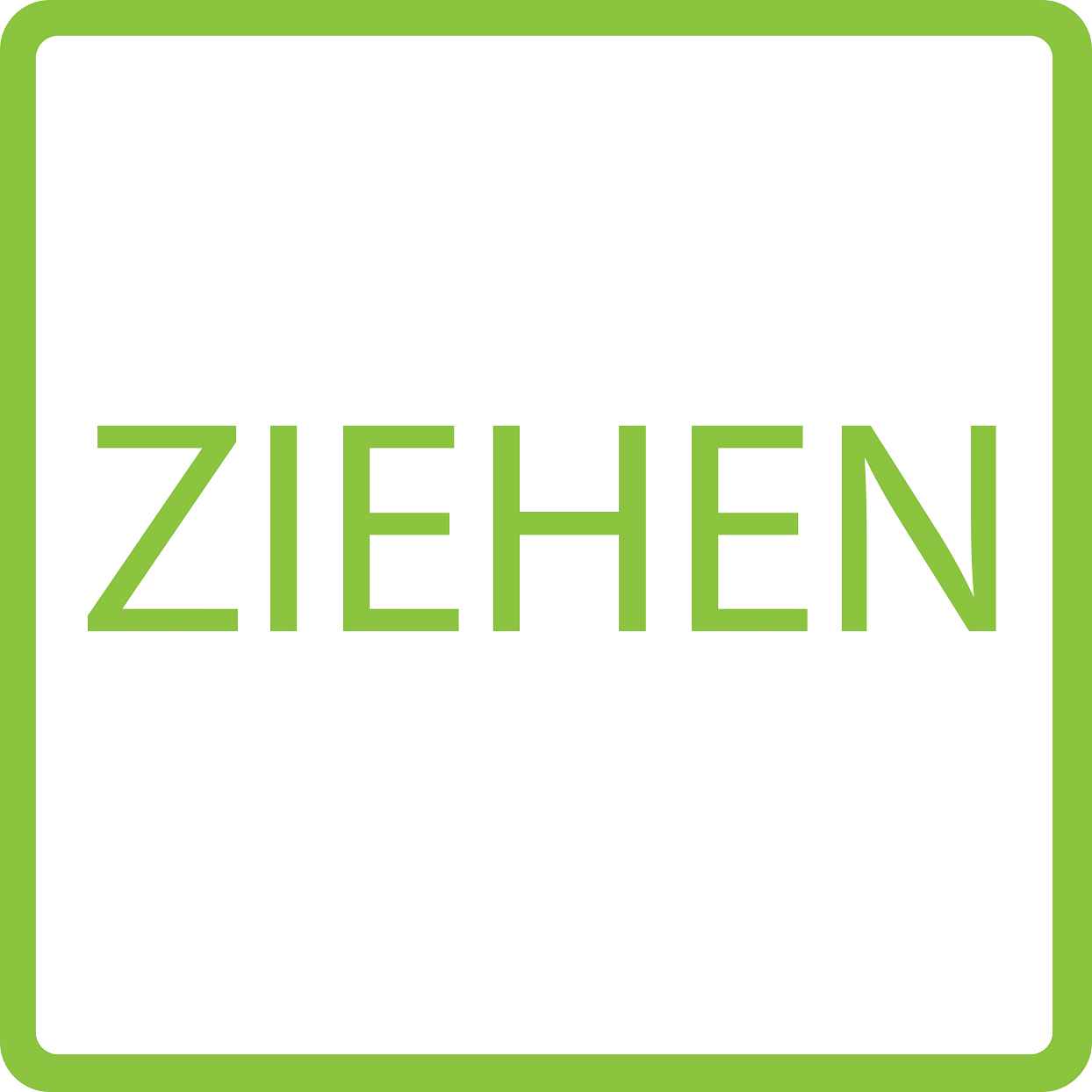 Gebäude Aufkleber Piktogramme "Ziehen" 5-30 cm LO-PIKTO4320-67