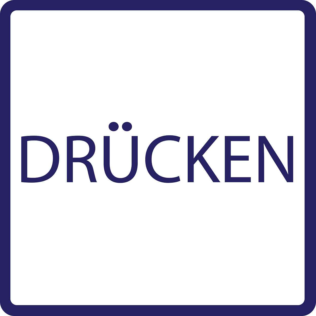 Gebäude Aufkleber Piktogramme "Drücken" 5-30 cm LO-PIKTO4330-44