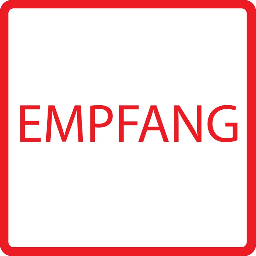 Gebäude Aufkleber Piktogramme "Empfang" 5-30 cm LO-PIKTO4340-14