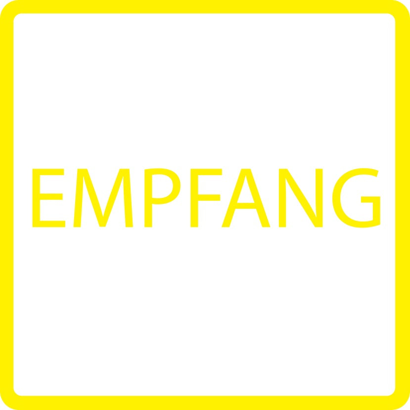 Gebäude Aufkleber Piktogramme "Empfang" 5-30 cm LO-PIKTO4340-3
