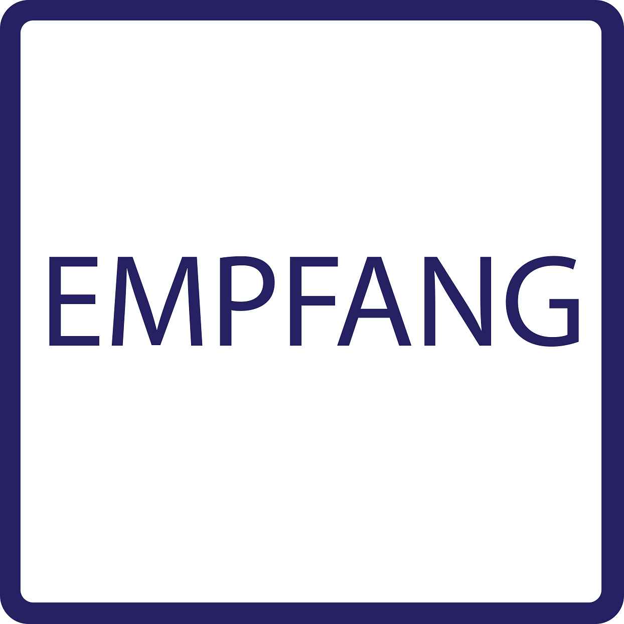 Gebäude Aufkleber Piktogramme "Empfang" 5-30 cm LO-PIKTO4340-44