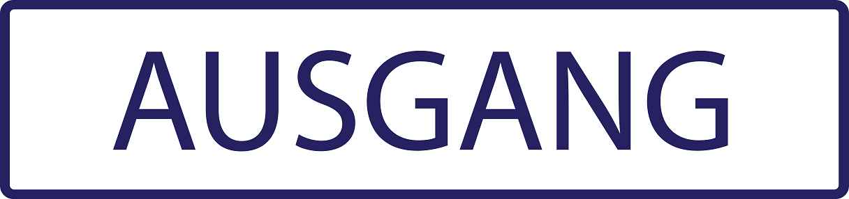 Gebäude Aufkleber Piktogramme "Ausgang" 5-30 cm LO-PIKTO4350-44