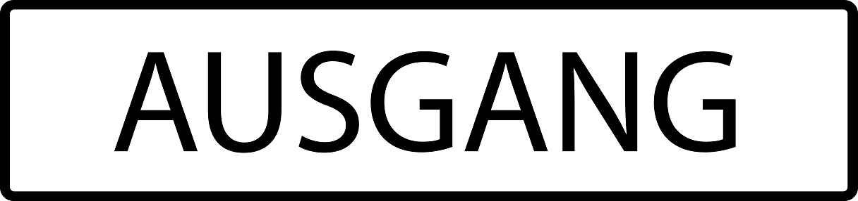 Gebäude Aufkleber Piktogramme "Ausgang" 5-30 cm LO-PIKTO4360-88