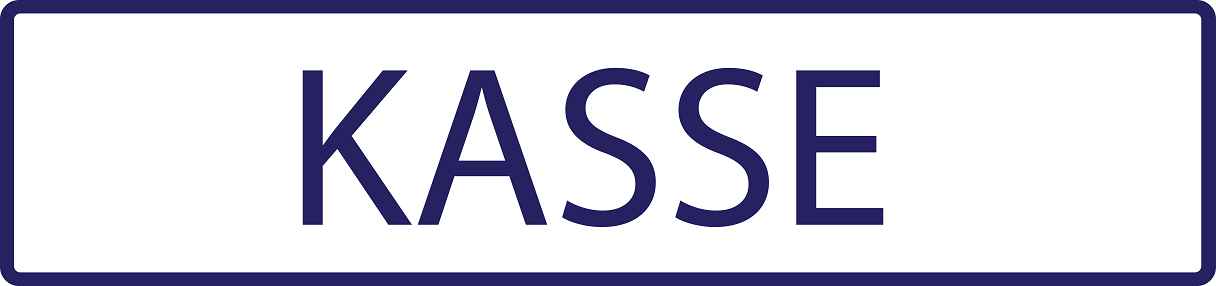 Gebäude Aufkleber Piktogramme "Kasse" 5-30 cm LO-PIKTO4370-44